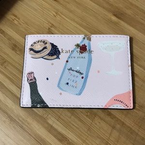 Limited Edition Kate Spade Champagne Card Holder
